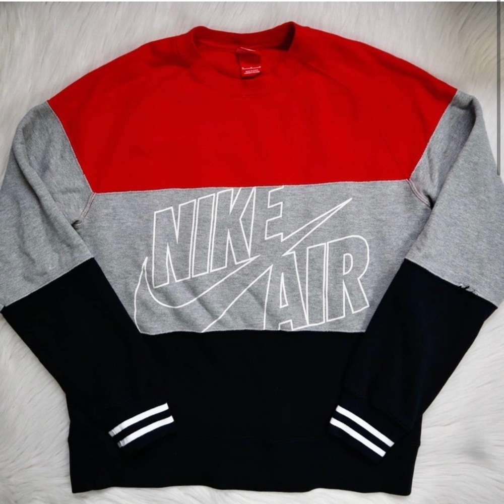 Nike Air Color Block Pullover Sweatshirt